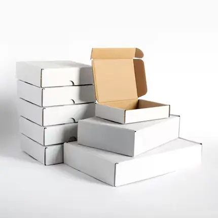 Custom White Corrugated Boxes